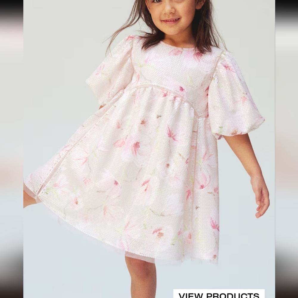 NWT H&M Girls Sequin Dress